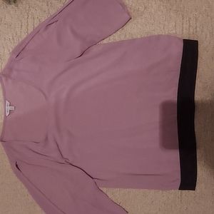 Naked zebra purple cold shoulder blouse